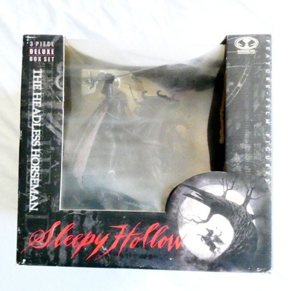 Sleepy Hollow The Headless Horseman 3 Piece Deluxe Box Set McFarlane Toys READ
